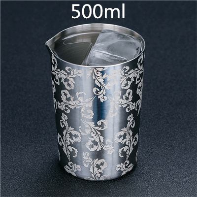 500ml Stainless Steel Stirring Tin Mixing Glass Preferred by Pros and Amateurs Alike, Make Your Own Specialty Cocktails Barware: Blue