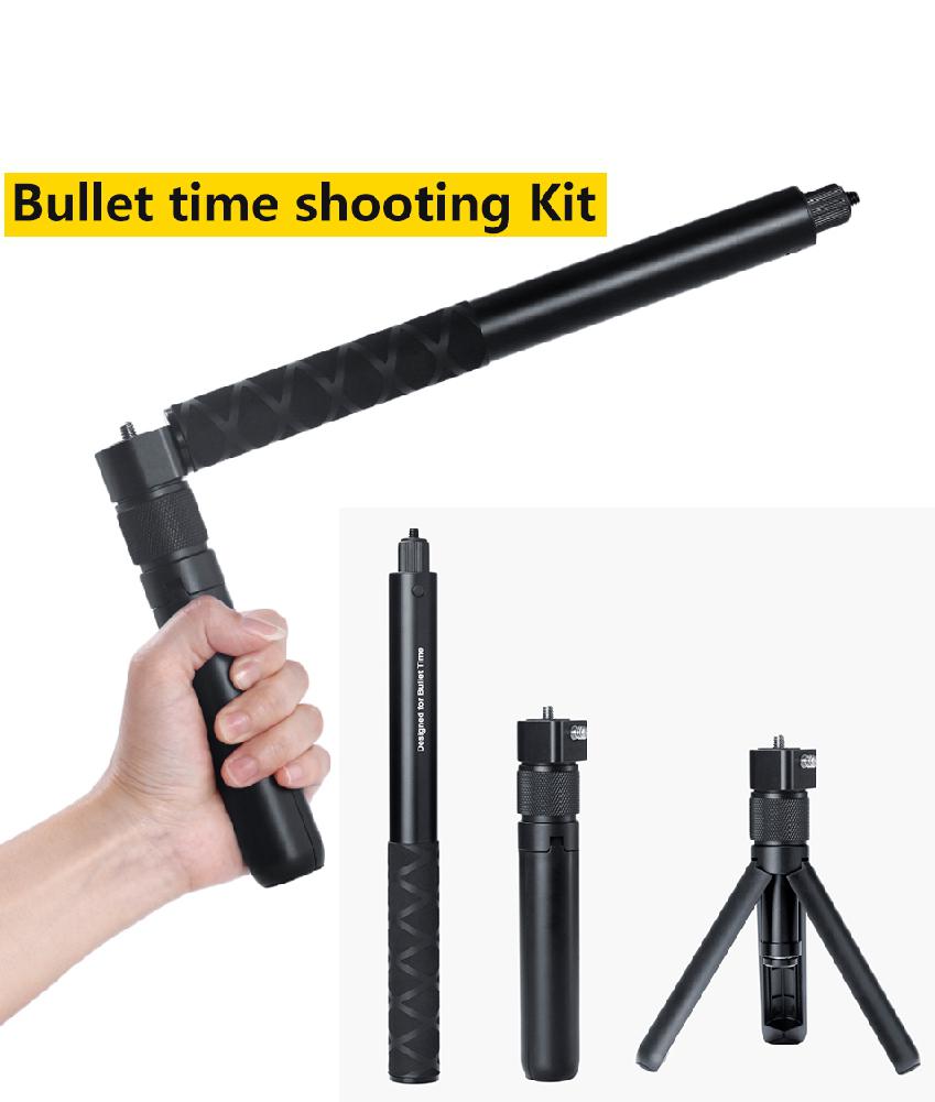 For Insta 360 Paranomic Camera Handheld Selfie Stick Monopod 1/4 Screw 360 Rotated Handle Grip for Insta360 ONE VR Sports Camera