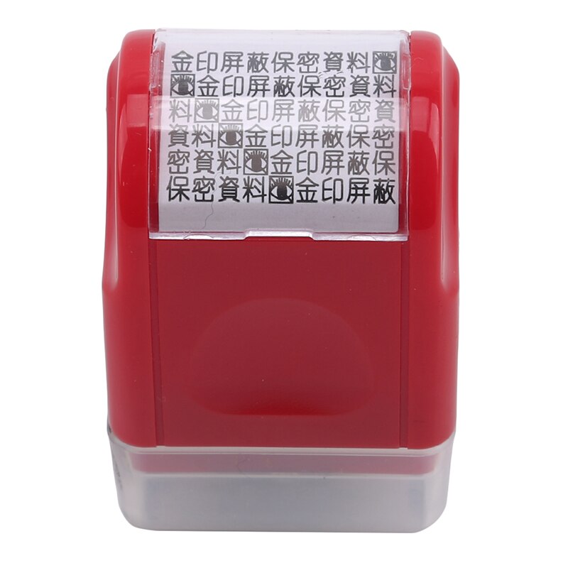Creatieve Data Bescherming Roller Stempel 6 Kleuren Informatie Dekking Data Bescherming Roller Identiteit Privacy Protector Stempel: Red