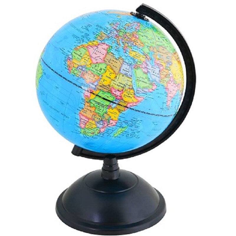 Full Plastic HD Globe 20cm English Version Globe Ornament