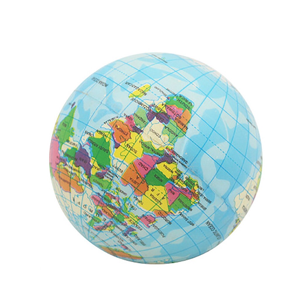 squishy toy Stress Relief World Map Foam Ball Atlas Globe Palm Ball Planet squishy toy funny Earth Ball 93mm anti stress squish: Default Title