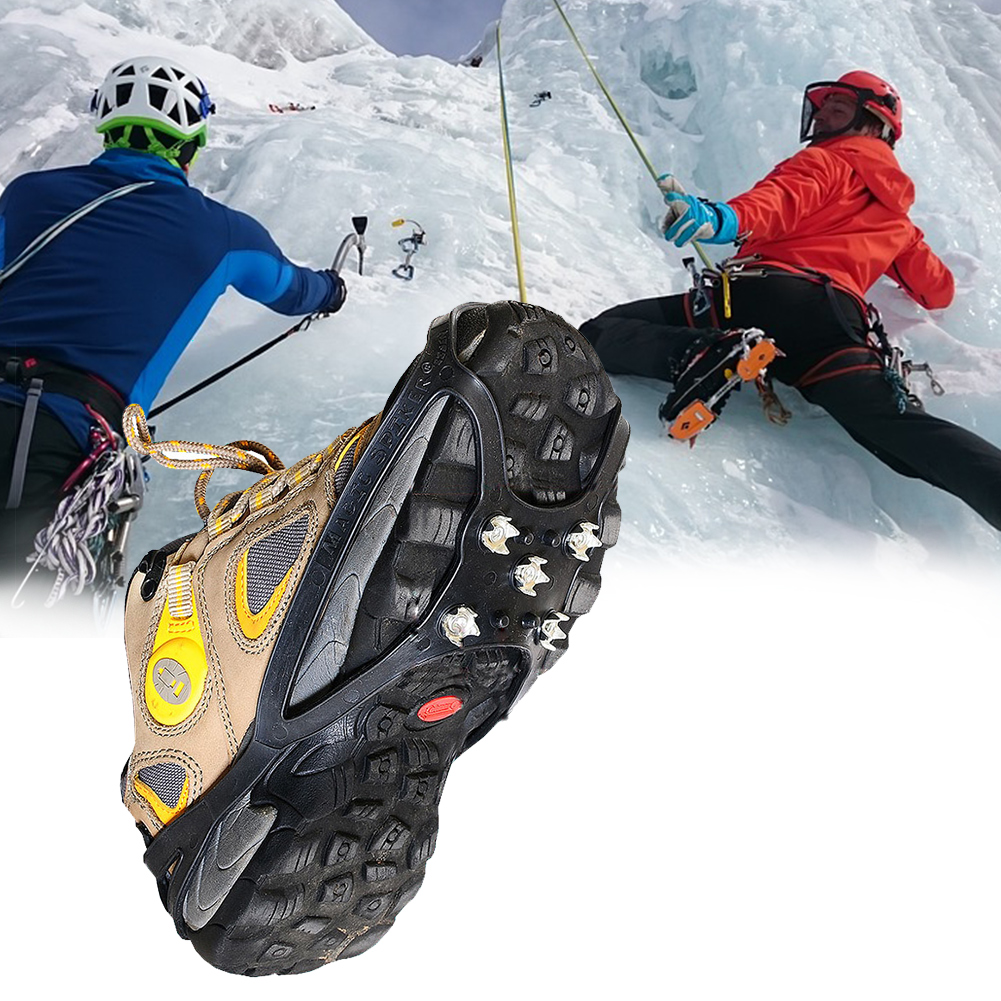 5 tenner klatring fotturer utendørs stål isgriper antiskli sport universell fjellklatring vinter stegjern sko pigger klosser