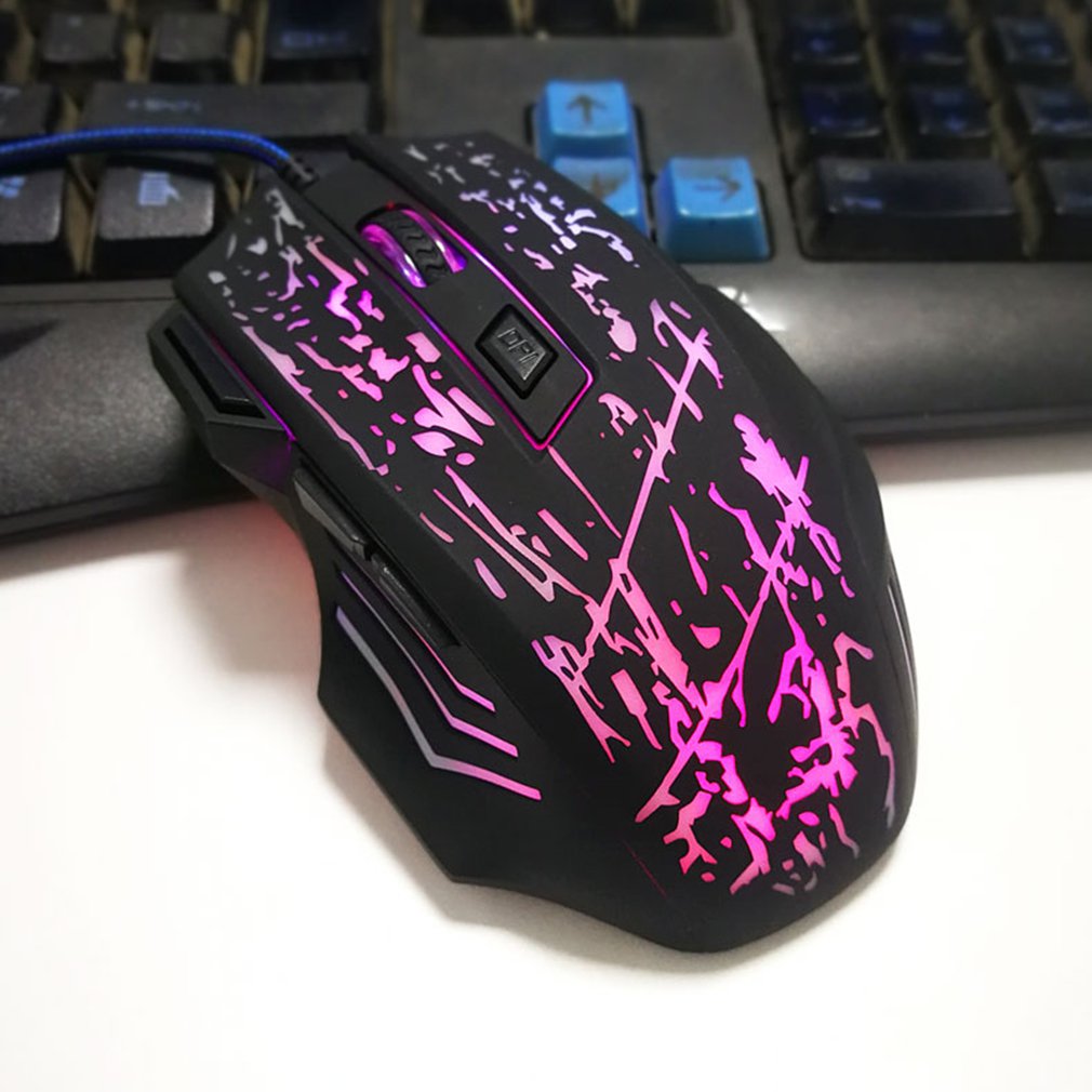 5500DPI 7 Buttons LED Backlight Optical USB Wired Mouse Gamer Mice Laptop PC Computer Mouse Gaming Mouse for Pro Gamer