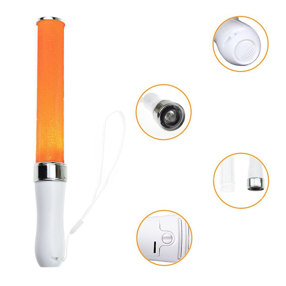 15 Colors Change LED Glow Stick Celebration Light Stick Party Wedding Battery Powered Fluorescent Camping Vocal Concerts Decor
