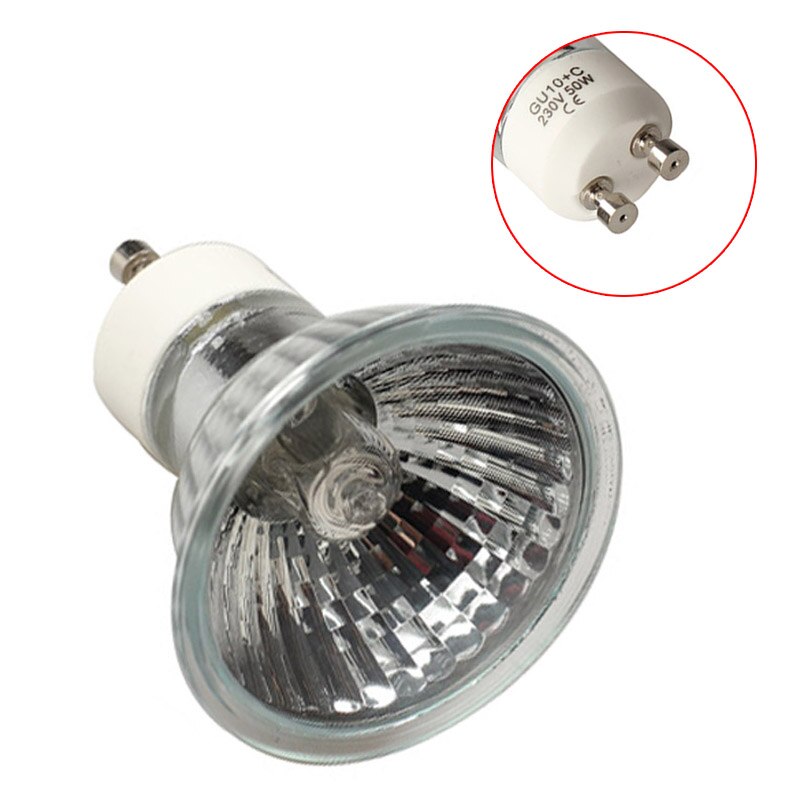 Super brilhante gu 10 + c 50w 220v-240v lâmpada do bulbo do halogênio lâmpada de iluminação acessórios para casa: Default Title