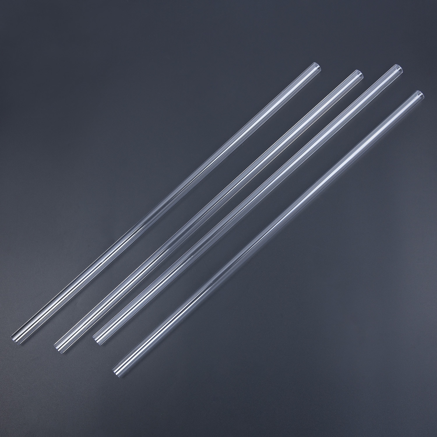 4Pcs 50CM Transparent PETG Tubing Rigid Hard Tubes 10mm/14mm Clear Bending Hard Tubing Hose for computer water cooling system