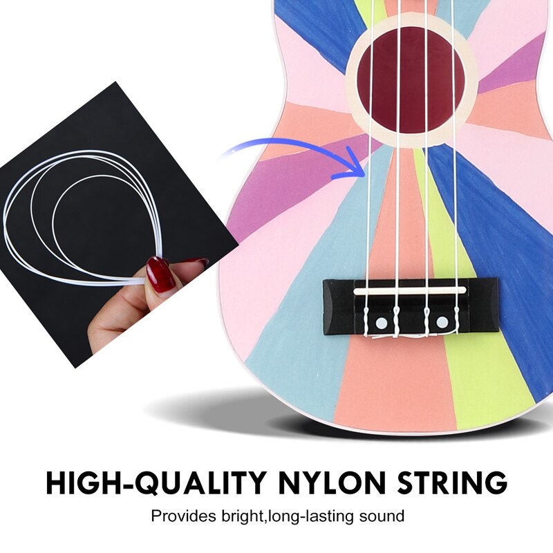 21 Inch Ukulele Kid Guitar Four String Wood Children Ukulele Ukulele Uke Beginner Kit Kids Students Starter Best