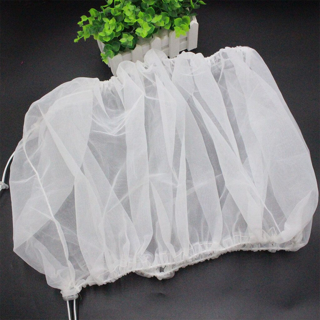 Airy Mesh Parrot Bird Cage Net Nylon Mesh Bird Cage Cover Shell Skirt Net Easy Cleaning Seed Catcher Guard Bird Cage Accessories