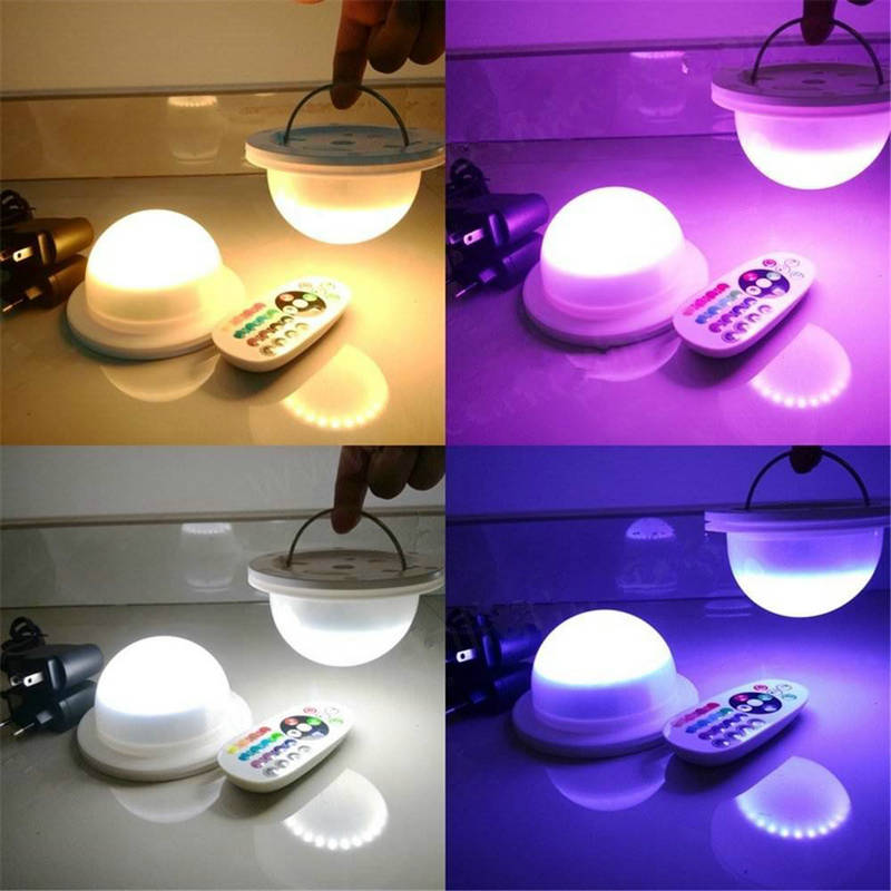 Base de luz RGBW recargable con control remoto, módulo LED resistente al agua 5050SMD, potenciador de luz colgante para muebles debajo de la Mesa y el árbol