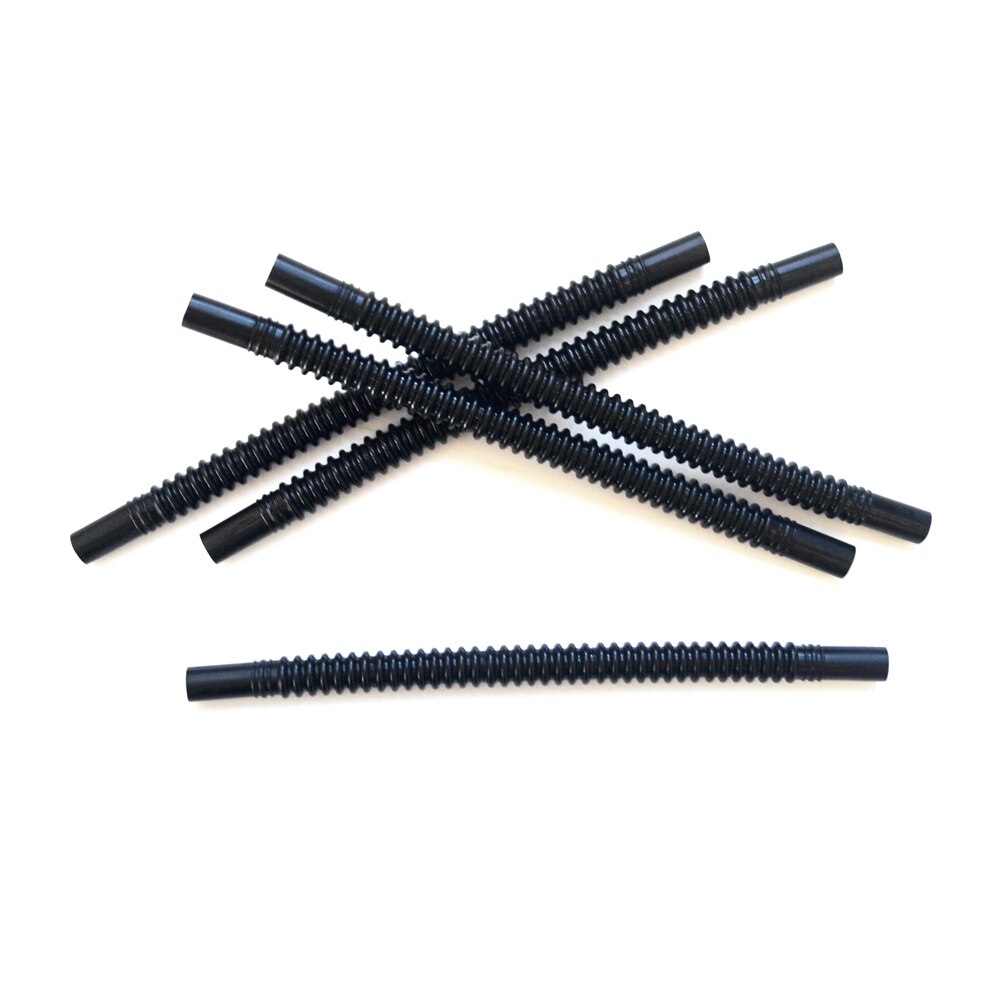 ID8mm 200mm Black PA12 plastic bendable assembly line corrugated bellows pipe for fuel pump