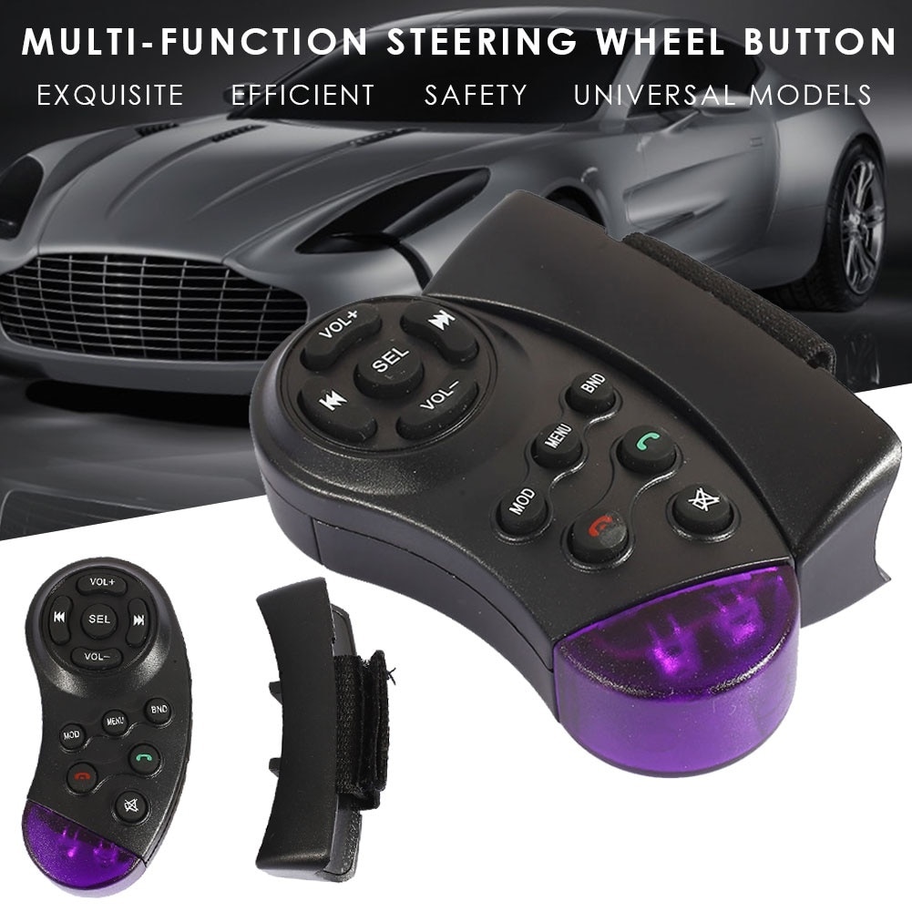 Universal Steering Wheel IR Remote Control For GPS Car CD DVD TV MP3 Player
