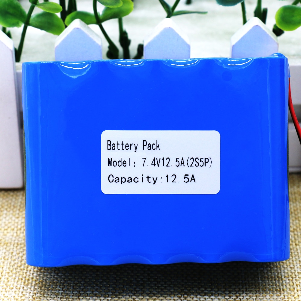 KLUOSI 2S5P Li-Ion Akku 7,4 V 8,4 V 12500 MAh Batterie Pack 18650 Batterie + BMS Akku für Fahrrad /CCTV/Kamera