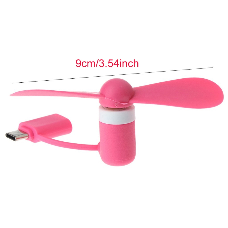Travel Portable Cell Phone Mini Fan Type-C Micro USB Cooling Cooler For Androids Phones Fans