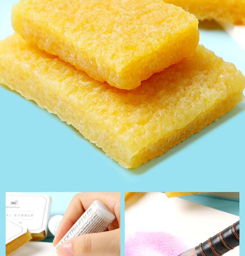 Watercolor eraser beginner left white plastic pigskin adult watercolor white liquid cleaning eraser art supplies: Big