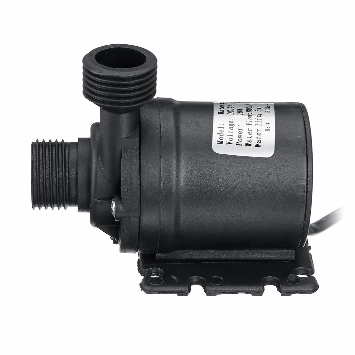 12V 600L/H 5m Zonne-energie Waterpomp Motor Borstelloze Magnetische Dompelpomp Water Pompen + 10mm gewrichten + Klem