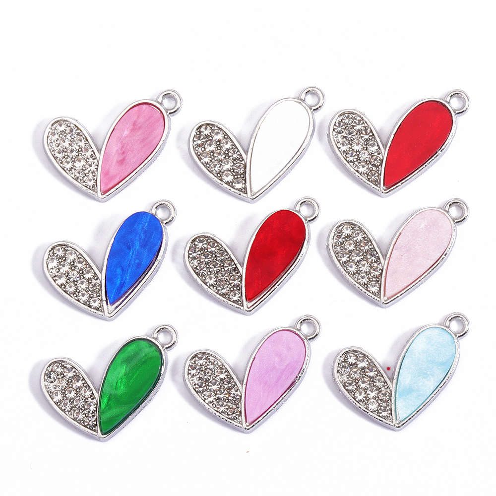 10 Uds. De dijes de animales de mariposa de cristal de colores mezclados, pendientes dulces para mujer, accesorios de pulsera, suministros de joyería Diy: Ninguno