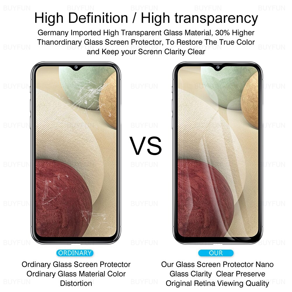 4IN1 6.5" Protective Film Lens Screen Protector For Samsung Galaxy A12 A11 A10e 5G GalaxyA12 Full Cover Camera On For SM-A125F