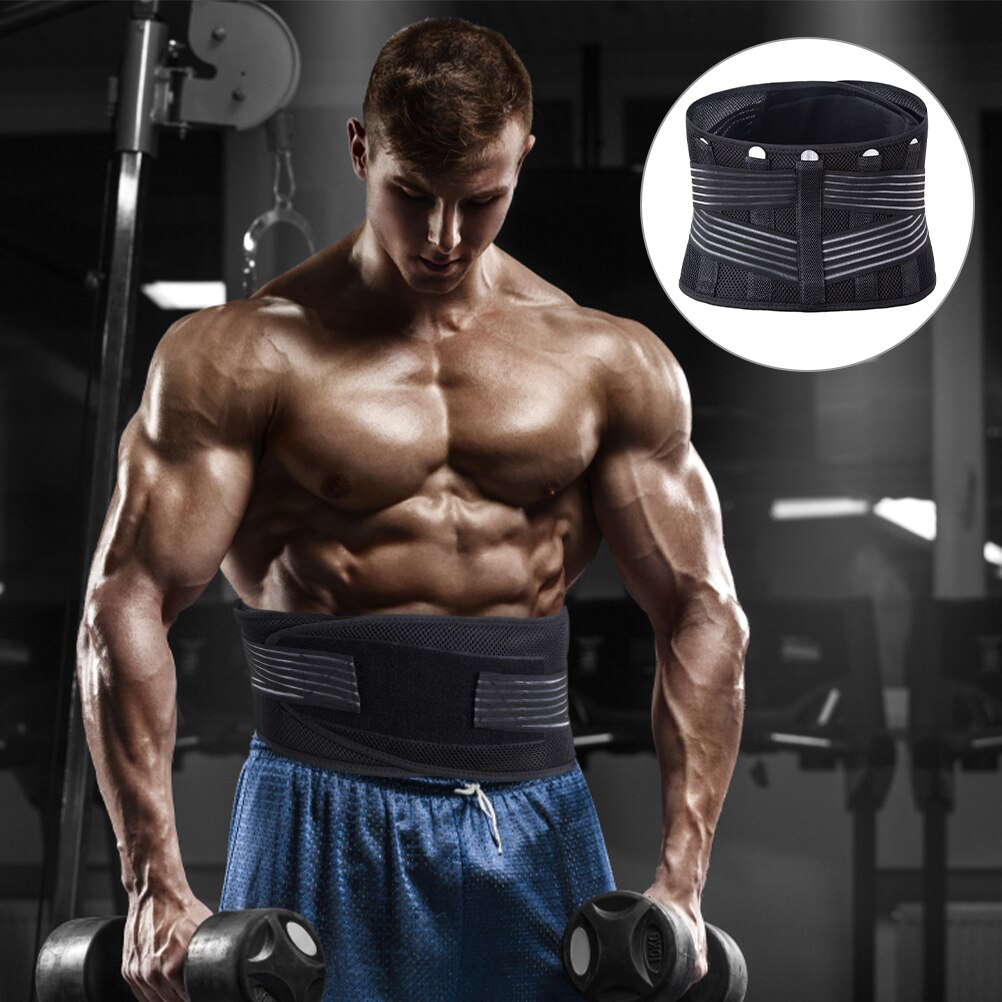 Cinturón de Fitness , faja Lumbar protectora para la cintura, para deportes: 22X98CM