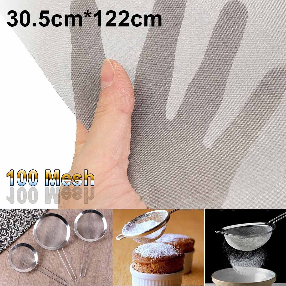 100 Mesh 150 Micron 316 Stainless Steel Filtration Woven Wire Screen Dry Ice Water Oil Screen Filter 12x48