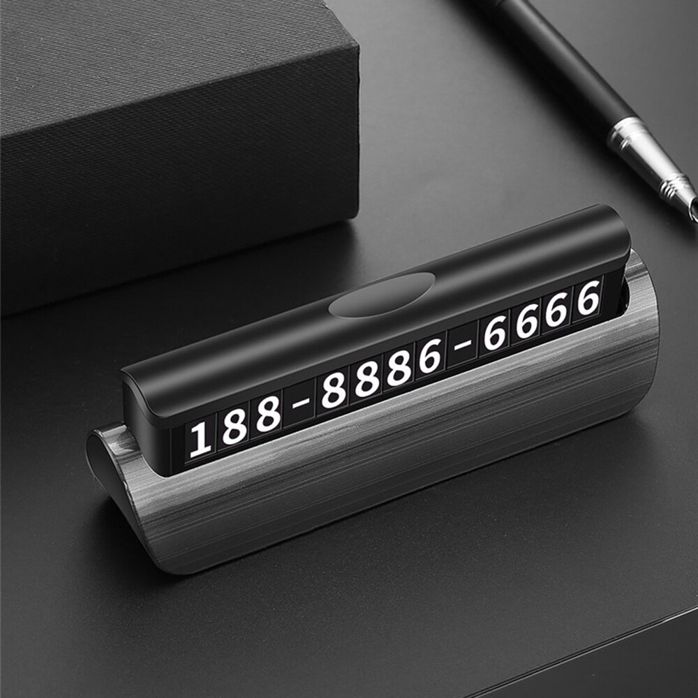 Hidden Luminous Car Phone Number Plate Car Sticker Night Light Phone Number In The Car For Car Styling Temporary Parking Card
