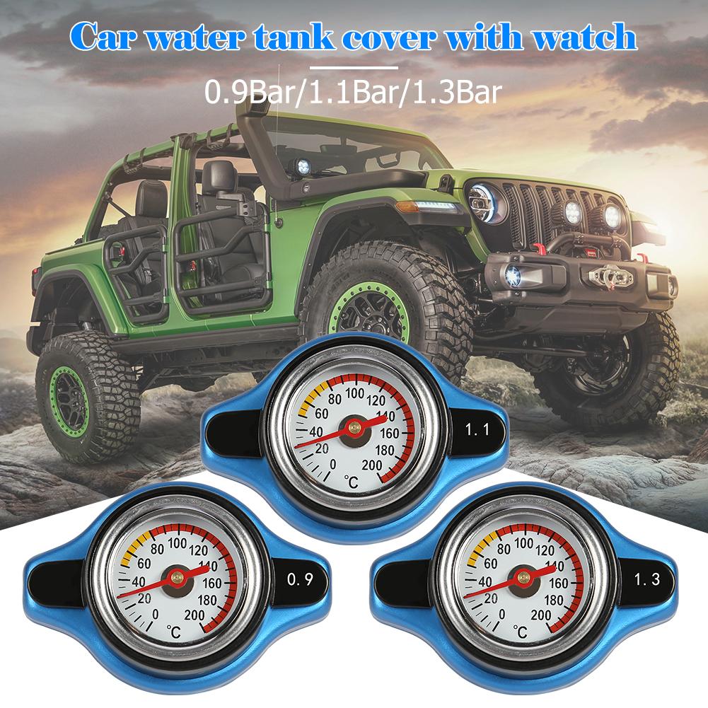 Universal Car Temperature Gauge Radiator Cap with Utility Safe Thermostatic Radiator Cap Tank Cover