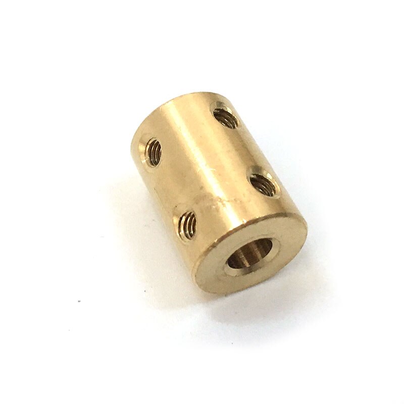 Acoplamiento de eje de latón acoplamiento rígido acoplador de motor conector llave inglesa
