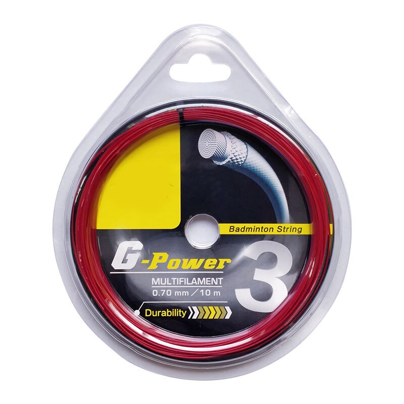 Badminton entraînement raquette ligne de ficelle noir blanc rouge rose Fluorescent jaune ambre jaune Badminton sport accessoires: Rouge