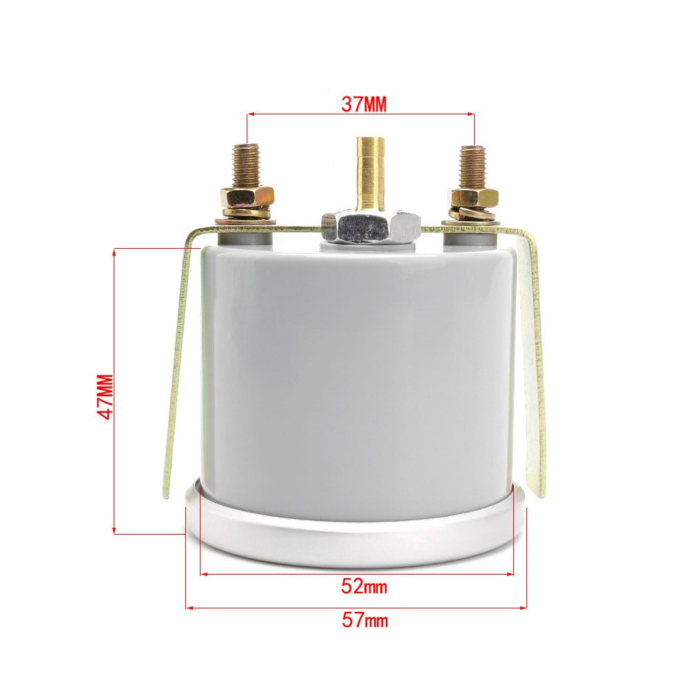 2 "52mm vacuum gauge - 30 ~ 0" Hg meter automatic white LED pointer gauge vacuum gauge