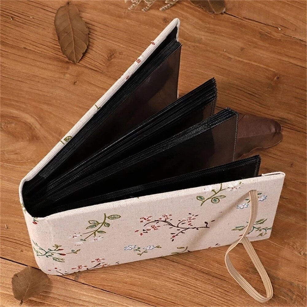 Linen photo album wedding DIY photo album album cover kraft paper children's photo album making photo binding photo card holder