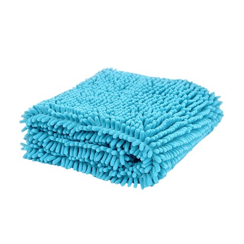 Søde kæledyr hund håndklæde blødtørrende bad små mellemstore hunde vask håndklæde absorberende badekåber rengøring nødvendige forsyninger ting: Blå