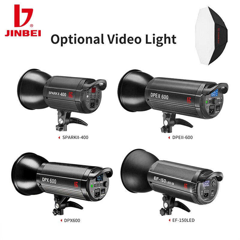 JINBEI M950 Achteckige Softbox mit Bowens montieren 95CM Studio Strobe Blitz-Kasten Reflektierende Beleuchtung Diffusor Fotografie Ausrügestochen