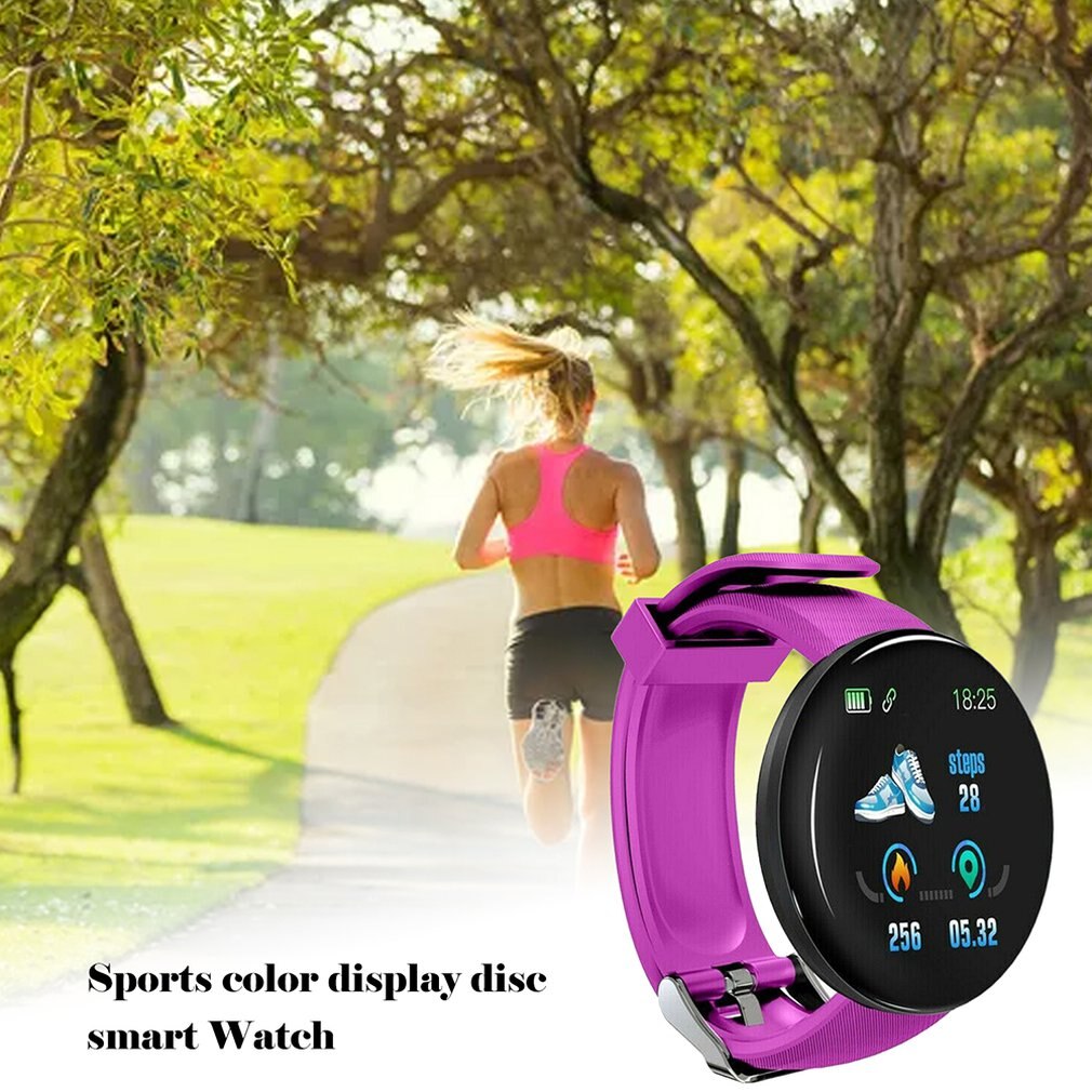 Bt4.0 slimme horloges met hartslagmeter, waterdichte armband, 1.3 inch tft-kleurenscherm, fitnesssmartwatch