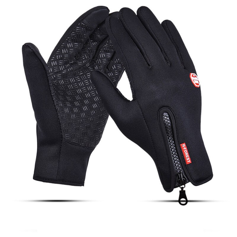 Unisex waterdichte winter warme heren ski snowboard motorrijden touchscreen sneeuw vrijetijdshandschoenen: Sg020 bla / Xl