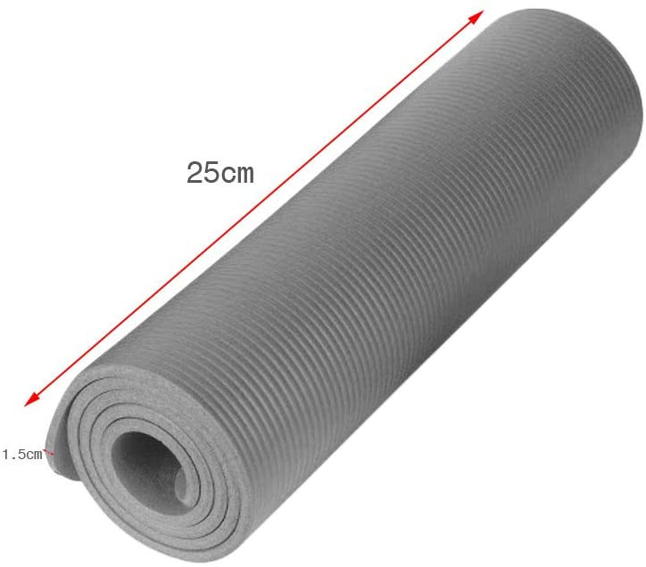 25#  små 15 mm tjocka slitstarka yogamattor med antislipning, sportmatta för att gå ner i vikt, träna miljömattor@ 25