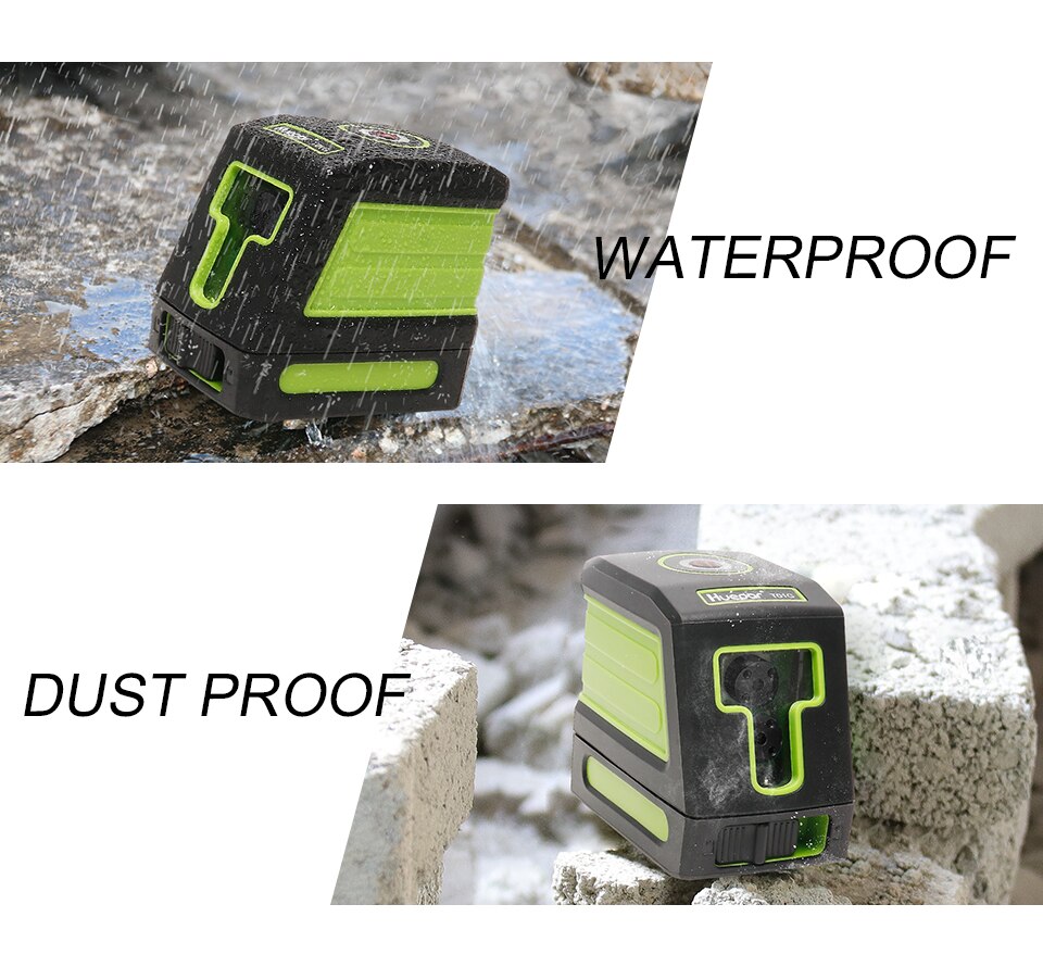 Huepar samopoziomujące lasery pionowe i poziome czerwona belka laser krzyżowy poziomica laserowa nivel