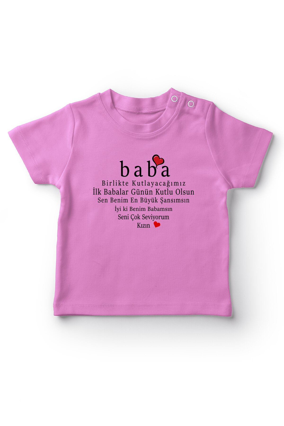 Angemiel Baby Father 'S Day Baby Girl T-Shirt Pink