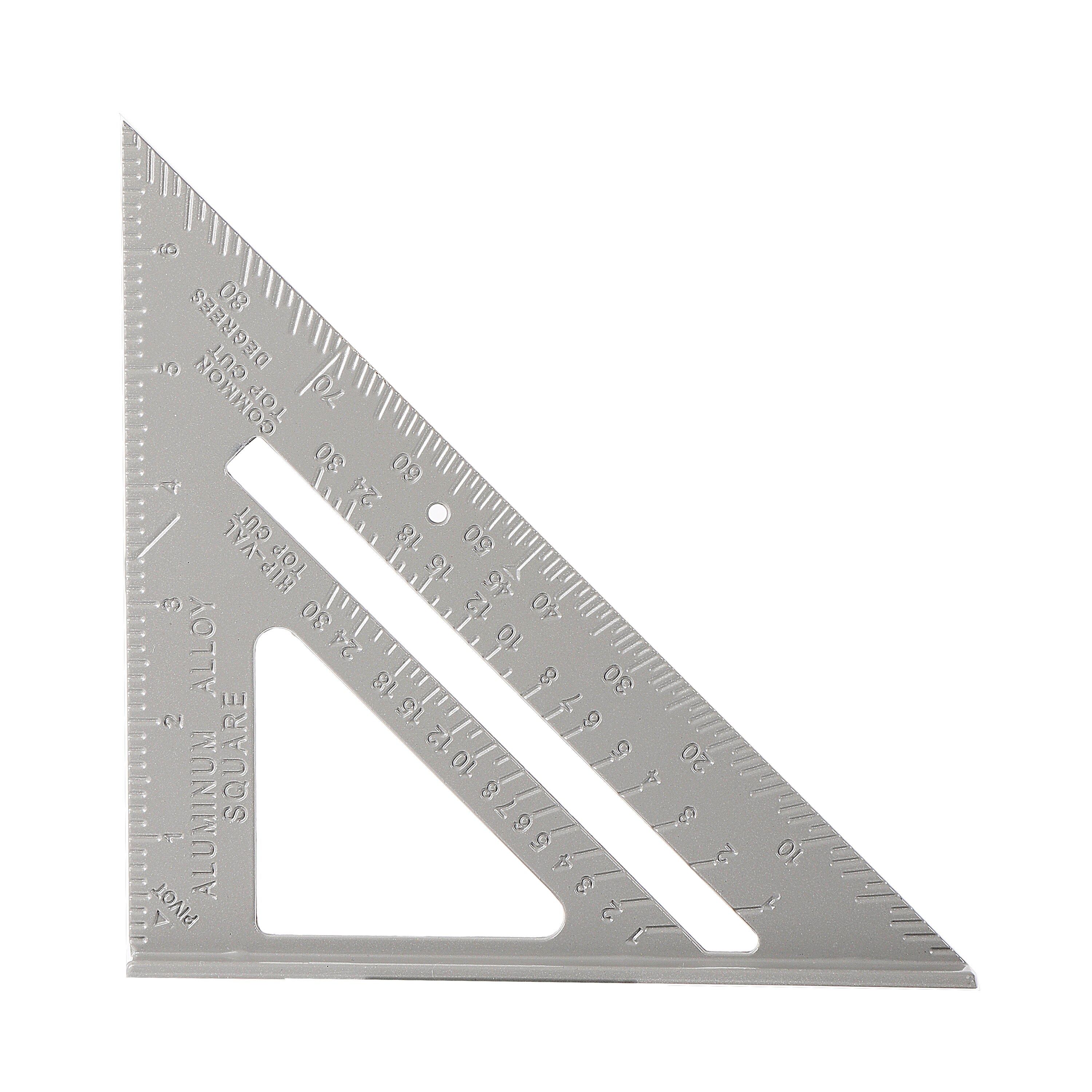 Tegneværktøj trekant lineal tømrer firkant hastighed firkant layout værktøj måleværktøj trekant lineal aluminiumslegering 45 ° 90 °