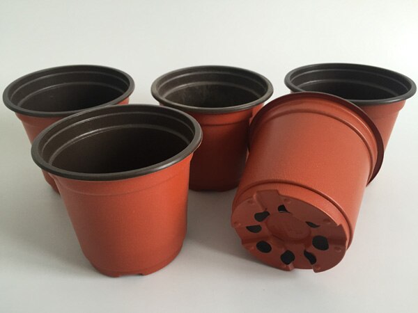 D10xH9CM 100PCS/LOT plastic pots caliber corrosion resistance postoral Small plastic Nursery Pots Garden Pots