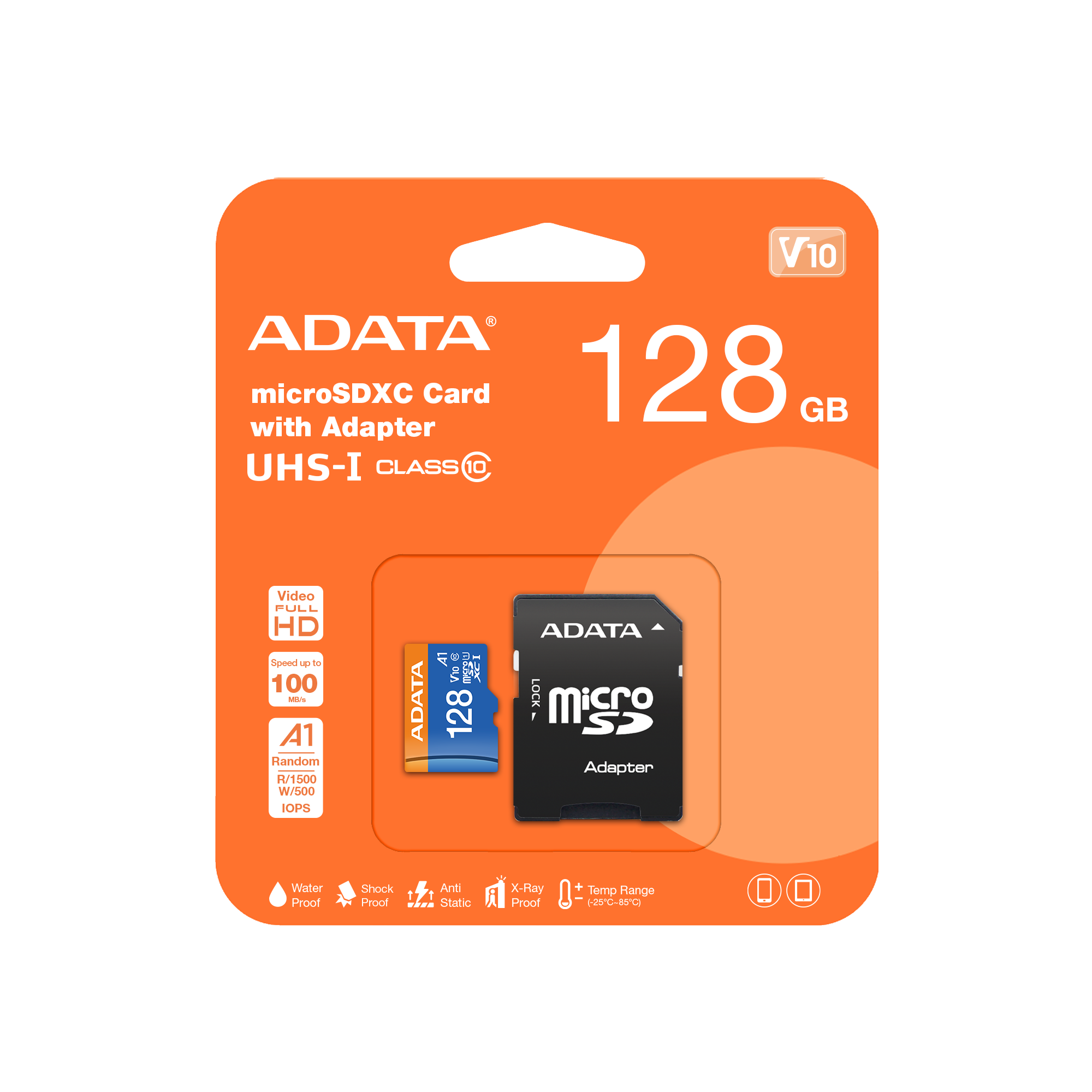 100%  original adata micro sd cards 32gb 64gb 128gb 256gb a1 v10 uhs-i high speed memory cards tf cards for phone camera video