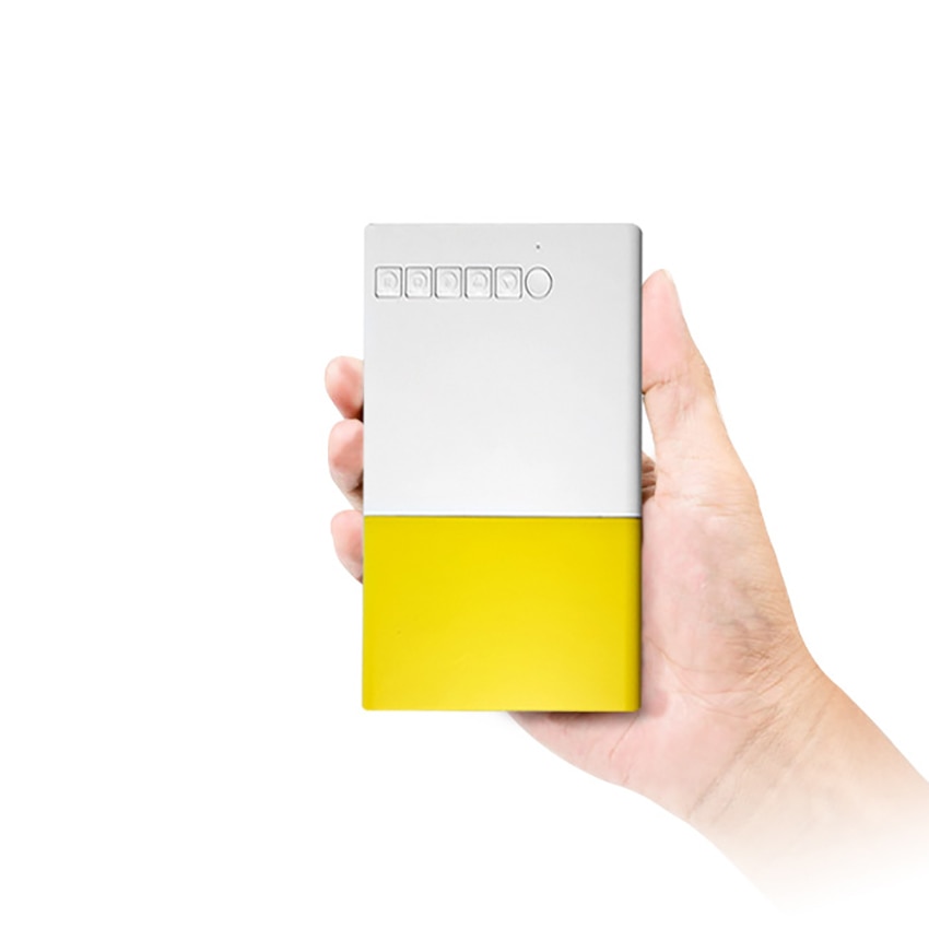 Mini Pocket Projector,400-600 Lumen Ondersteuning Hd 1080P Hdmi-Compatibel/Vcvbs/Tf/Av/Usb, laptop/Telefoon Voor Home Theater Film