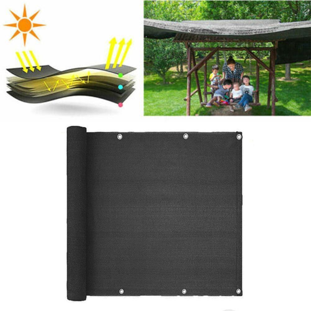 9x20m Multi-purpose Black Sunshade Net Garden Swimming Pool Breathable Parasol Mesh Fence Outdoor Party Leisure Essential Set