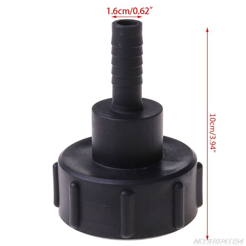 IBC Tote Tank Food Grade Drain Adapter 2.36\" Coarse Thread To 16mm Hose Faucet Valve D08 20