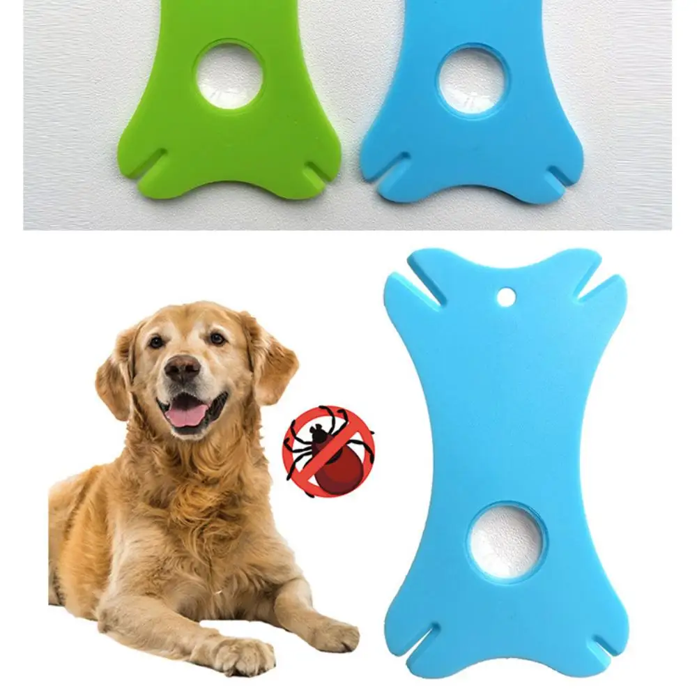 Tekenverwijderingskaart met vergrootglas – vlooien- en tekenverwijderaar voor huisdieren, honden en katten, preventiebenodigdheden