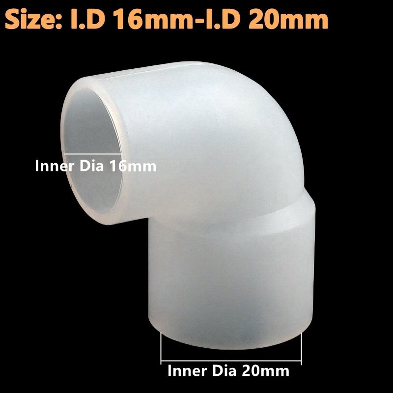 1~5PCS Silicone Flexible Joints Reducing Direct Elbow Hose Accessories Food Grade Tube Flexible Drink Water Soft Connector: green / 1/2''