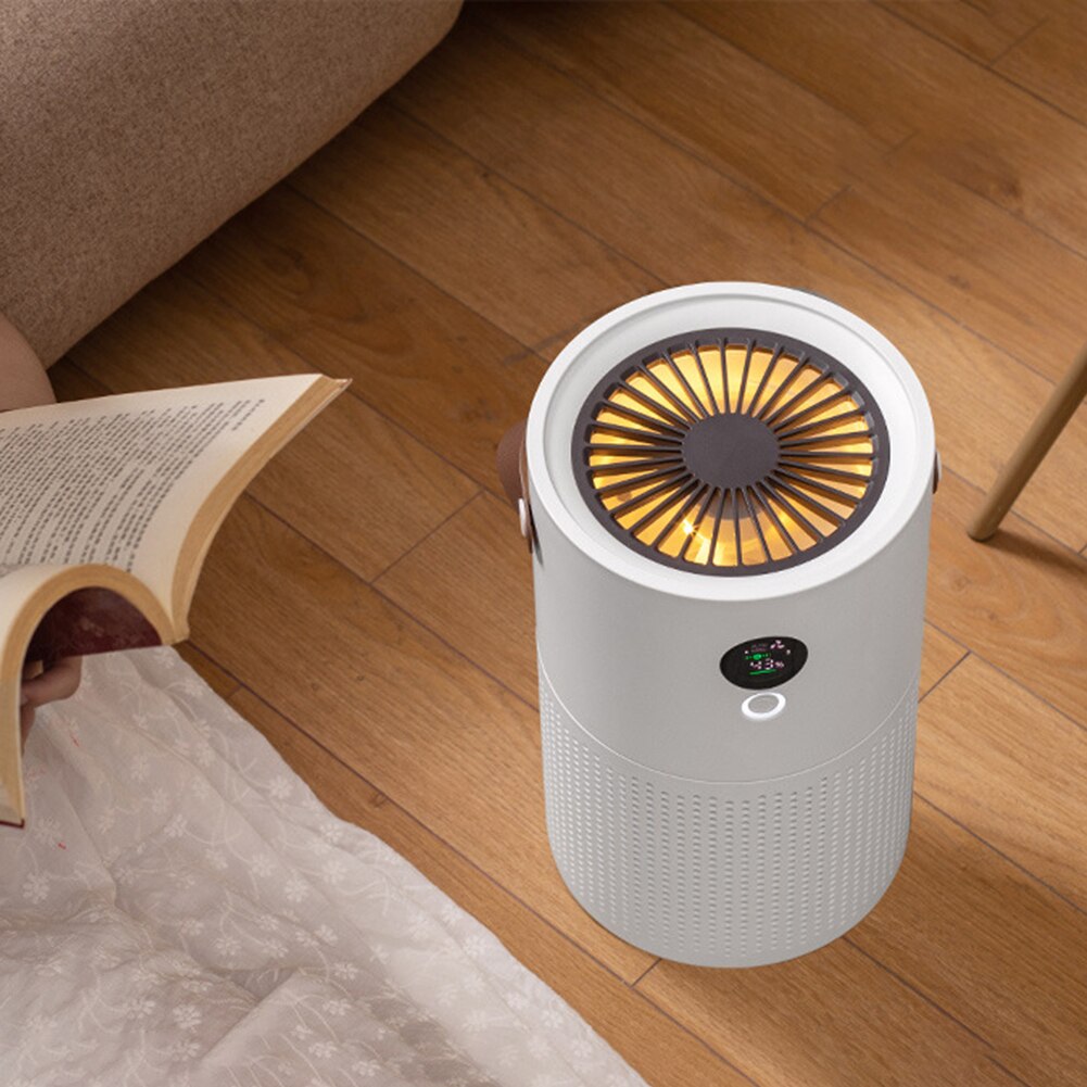 Battery Powered Mini Air Purifier for Home Office Car Portable Air Cleaner Fresher Negative Ion Generator withDisplay Screen