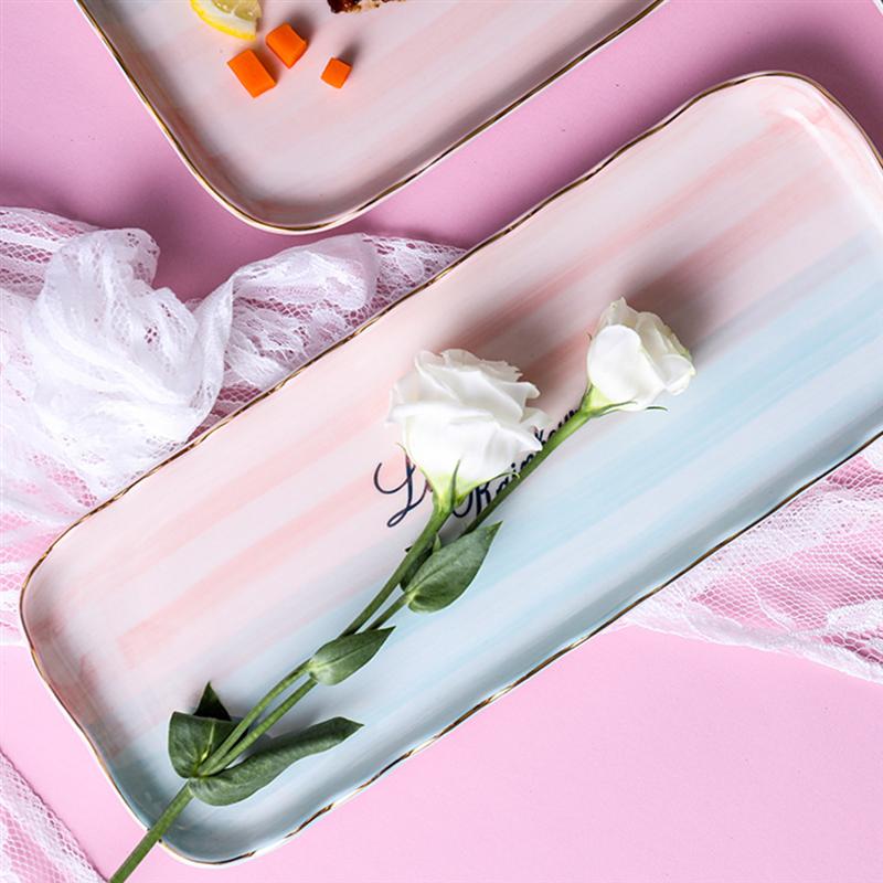 1PC Ceramic Steak Platter Food Serving Plate Western Food Plate For Restaurant