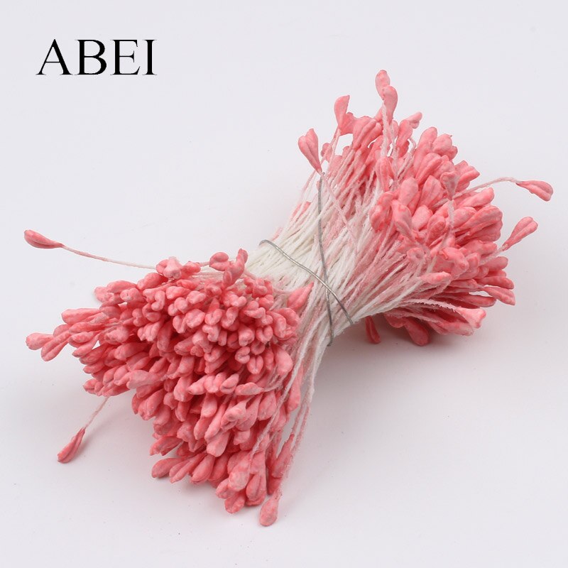 5mm 350pcs Kunstmatige Bloem Stamper Handgemaakte Kous Bloem Materiaal Matte Meeldraden voor Wedding Plakboek Cake Decoratie: 9