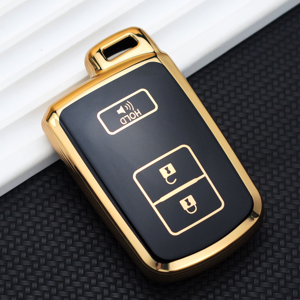 TPU Car Key Cases for Toyota Alpard Vellfire HV Noah Voxy Esquire Sienta 2 3 4 Buttons Smart Remote Fobs Protector Cover: Yellow