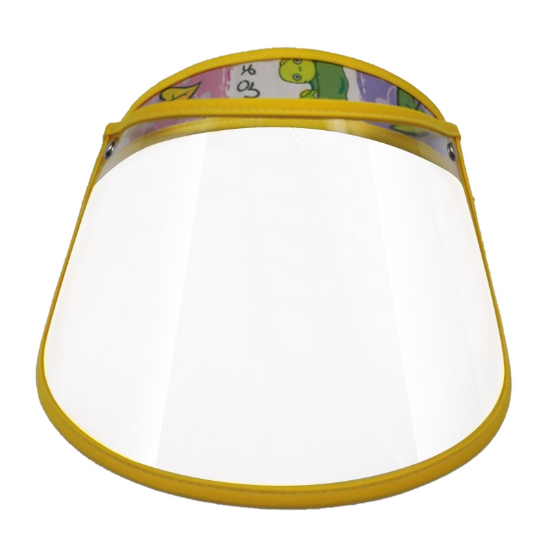 Sommer børns anti-dråbe sol hatte ansigt beskyttende ansigt skærm anti-tåge gennemsigtig tom top hat solskærm hat: 02