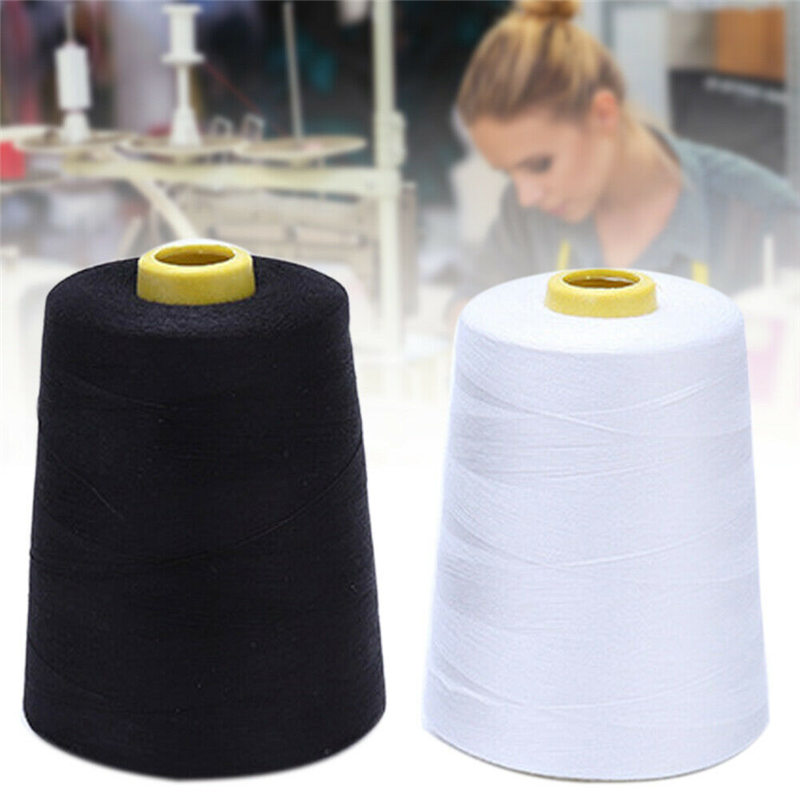 Polyester Cones Machine DIY Heavy Duty 8000 Yard Textile Home Industrial All Purpose Serger Sewing Thread Quilting Huge Spool U3